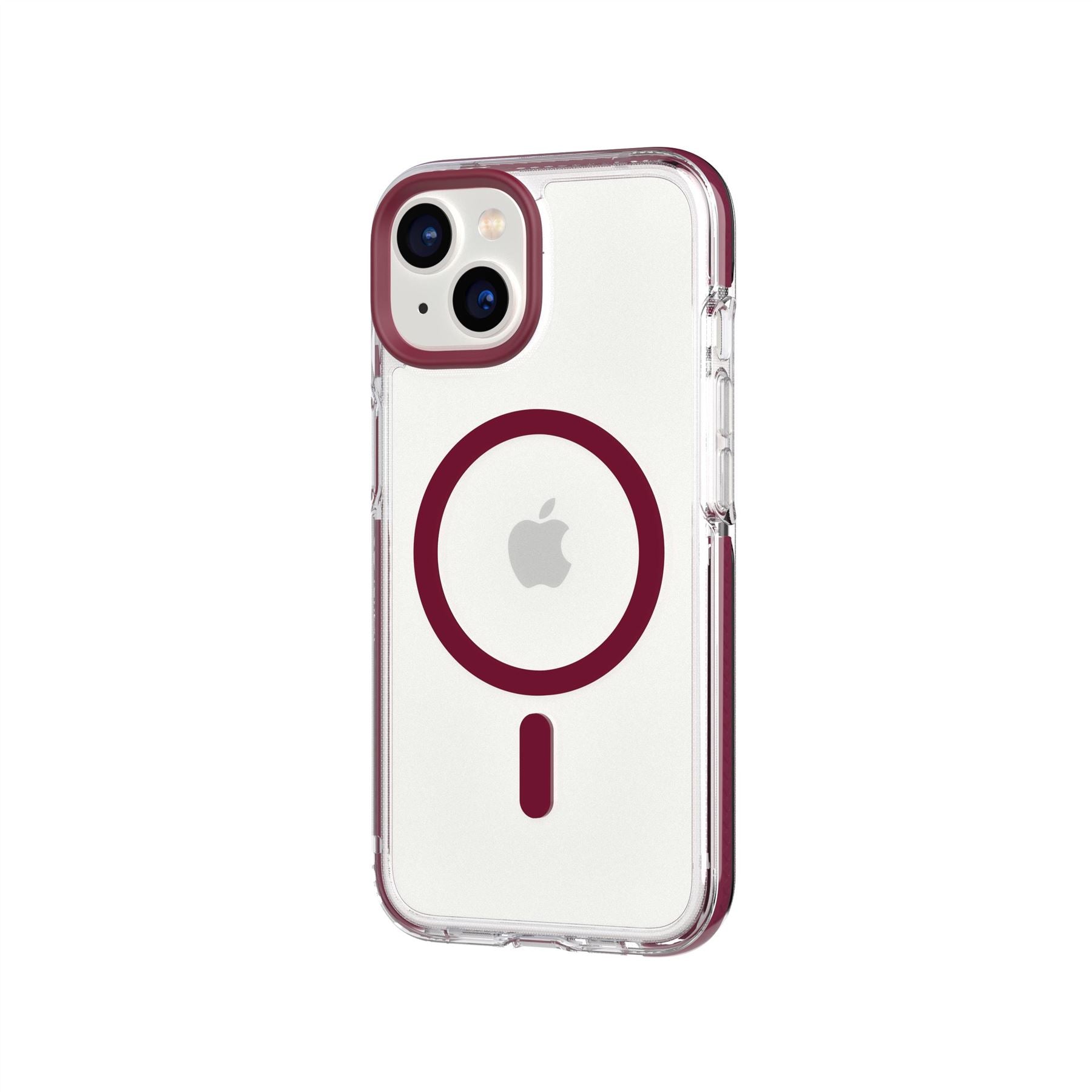 EvoCrystal - Apple iPhone 16e/14 Case MagSafe® Compatible - Burgundy