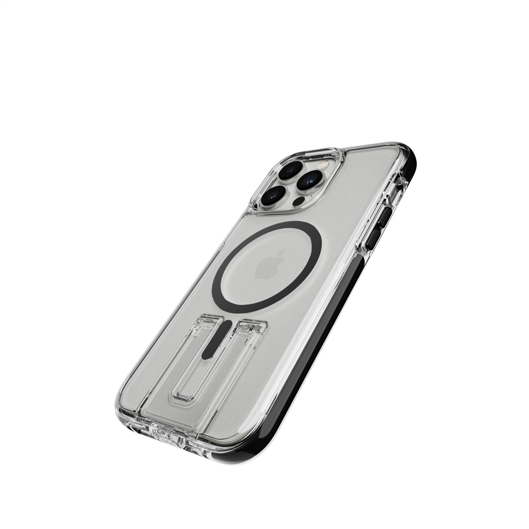 EvoCrystal Kick - Apple iPhone 14 Pro Max Case MagSafe® Compatible - Clear Black