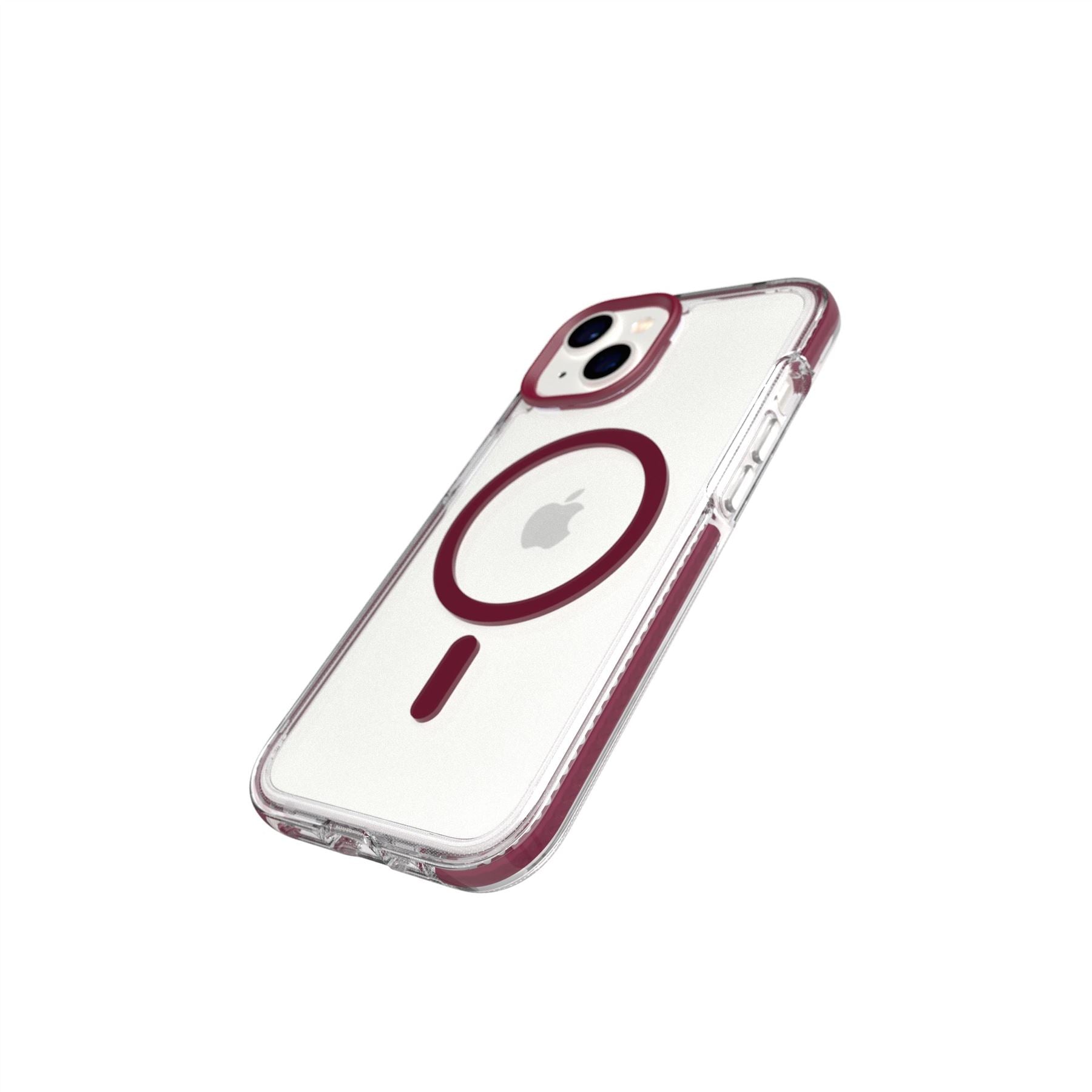 EvoCrystal - Apple iPhone 16e/14 Case MagSafe® Compatible - Burgundy