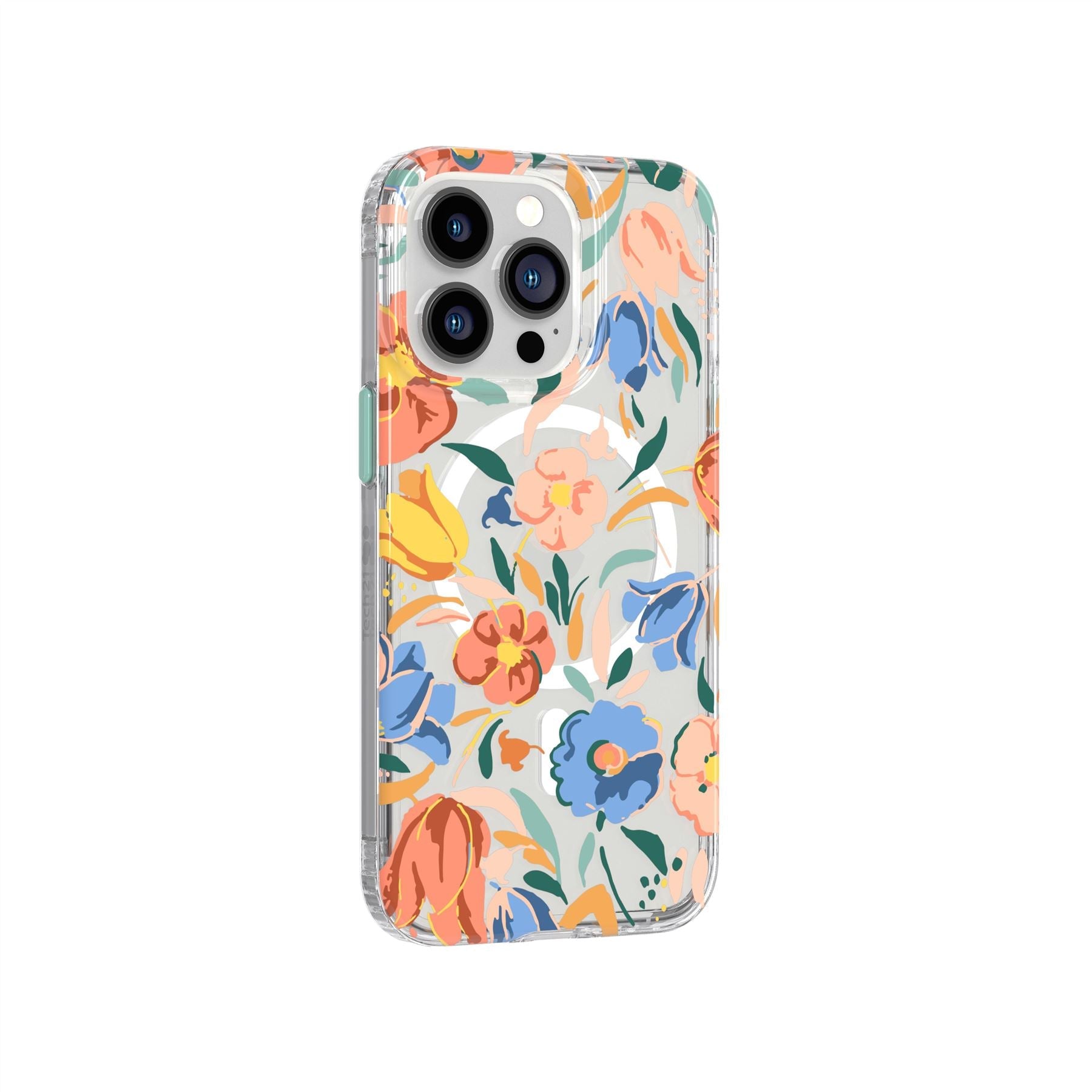 EvoArt - Apple iPhone 13 Pro Case MagSafe® Compatible - Peach Tulip