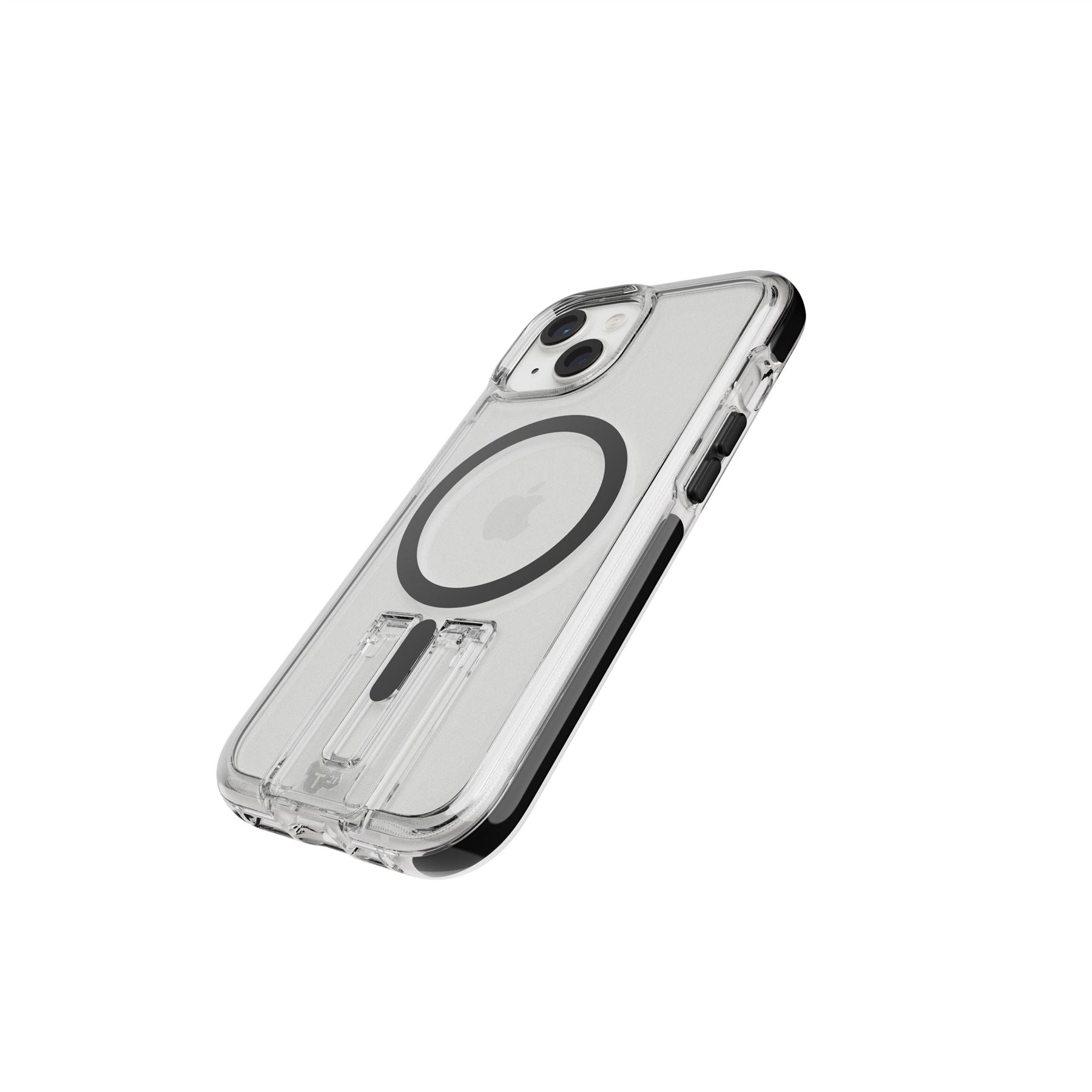 EvoCrystal Kick - Apple iPhone 16e/15 Case MagSafe® Compatible - Clear Black