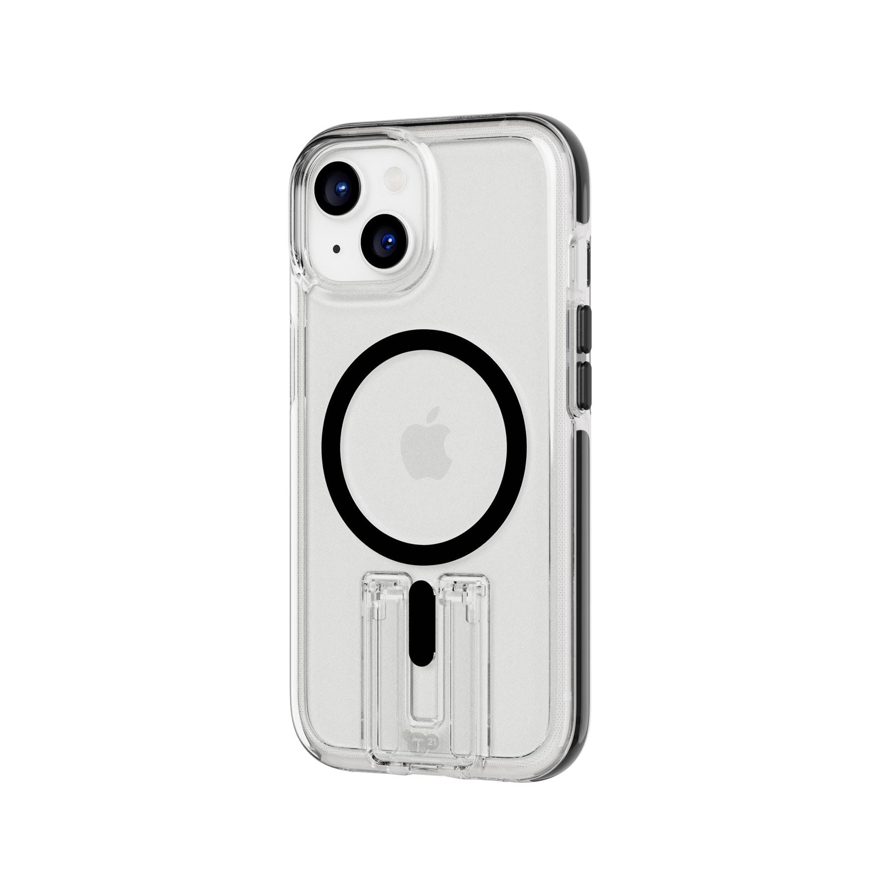 EvoCrystal Kick - Apple iPhone 16e/15 Case MagSafe® Compatible - Clear Black