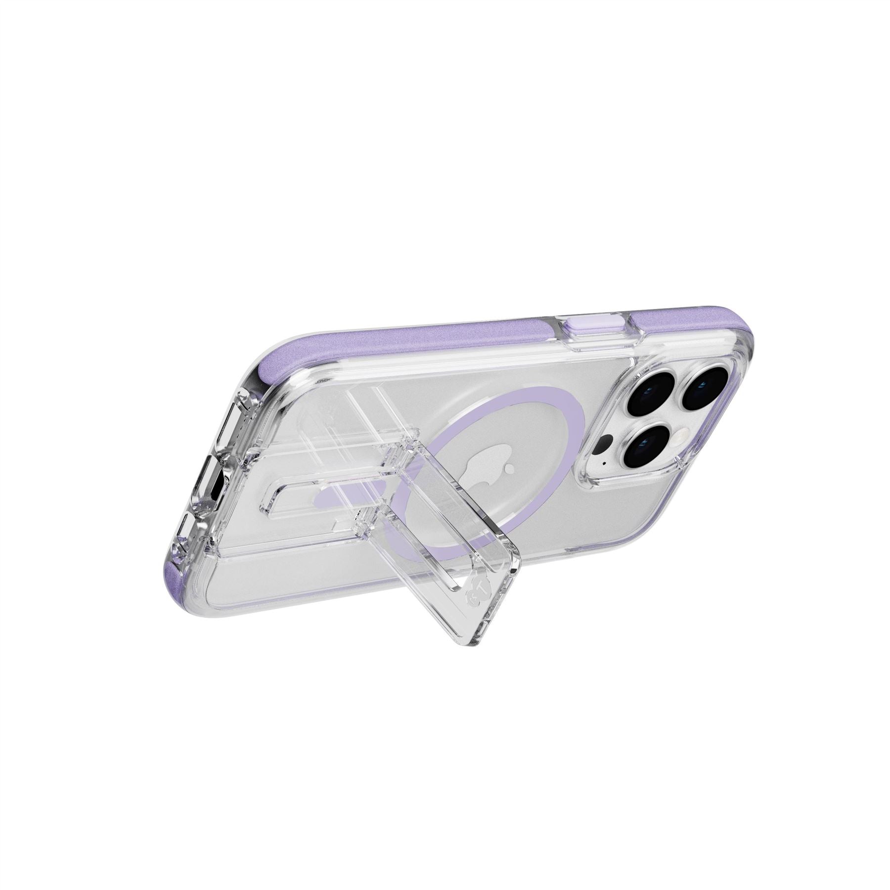 EvoCrystal Kick - Apple iPhone 15 Pro Case MagSafe® Compatible - Lilac