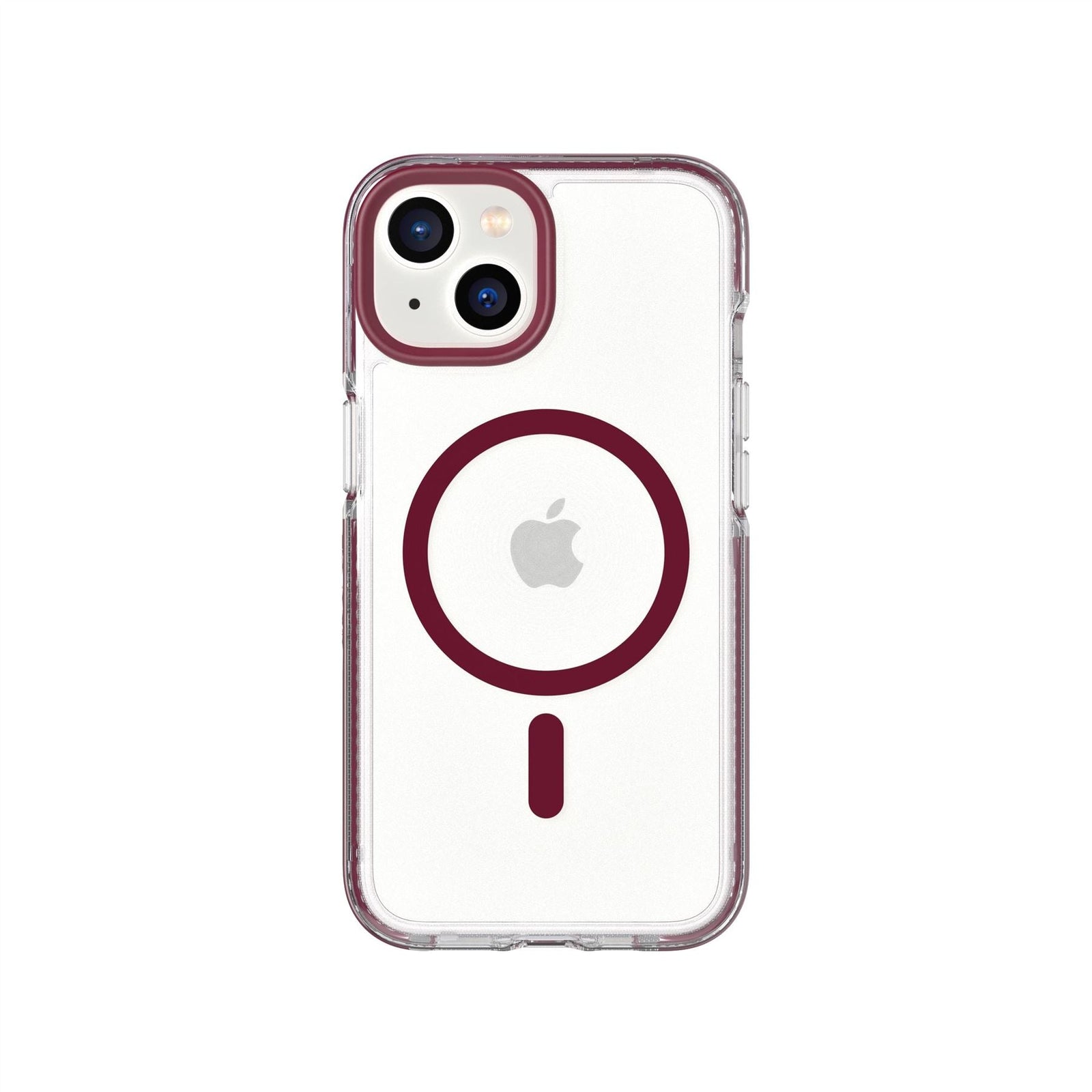 EvoCrystal - Apple iPhone 16e/14 Case MagSafe® Compatible - Burgundy