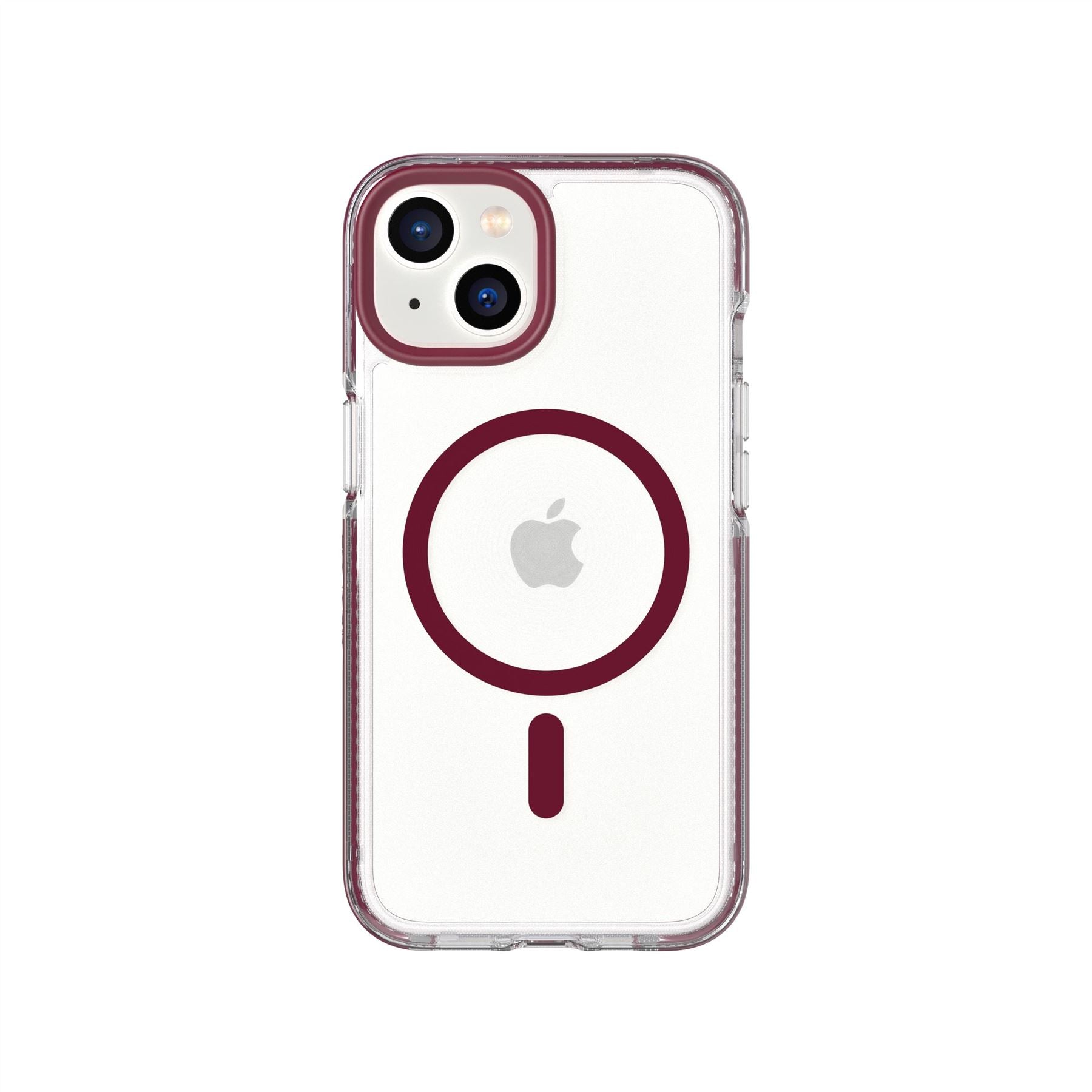 EvoCrystal - Apple iPhone 16e/14 Case MagSafe® Compatible - Burgundy
