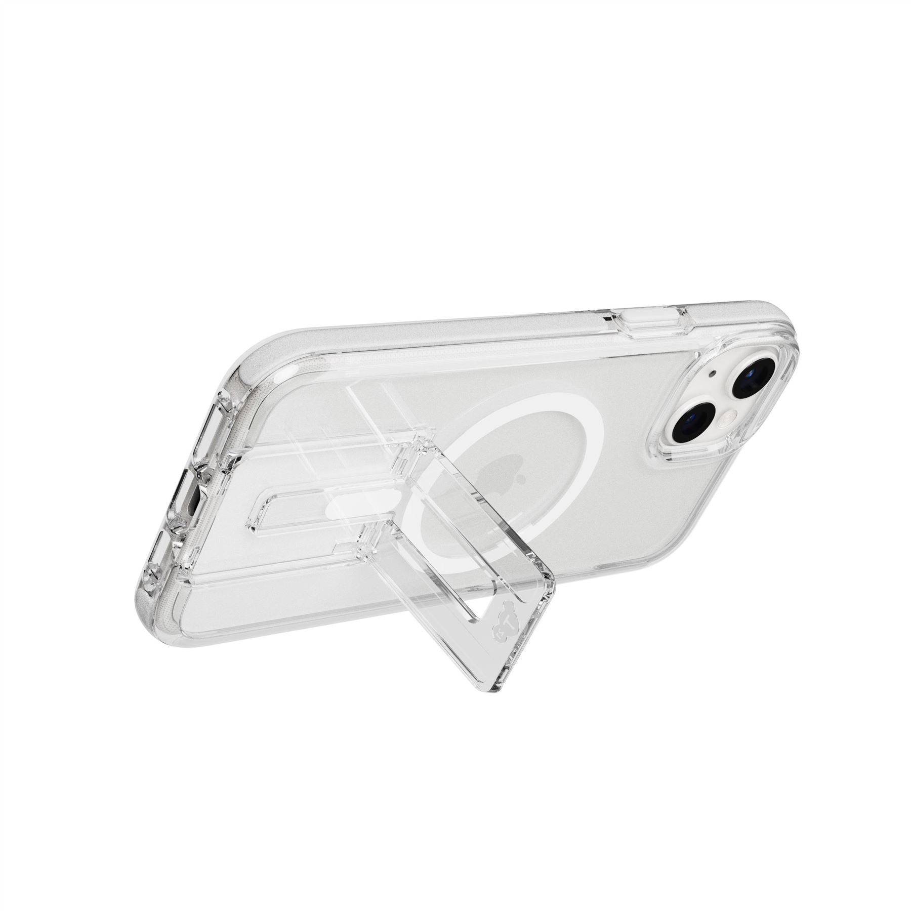 EvoCrystal Kick - Apple iPhone 15 Plus Case MagSafe® Compatible - White