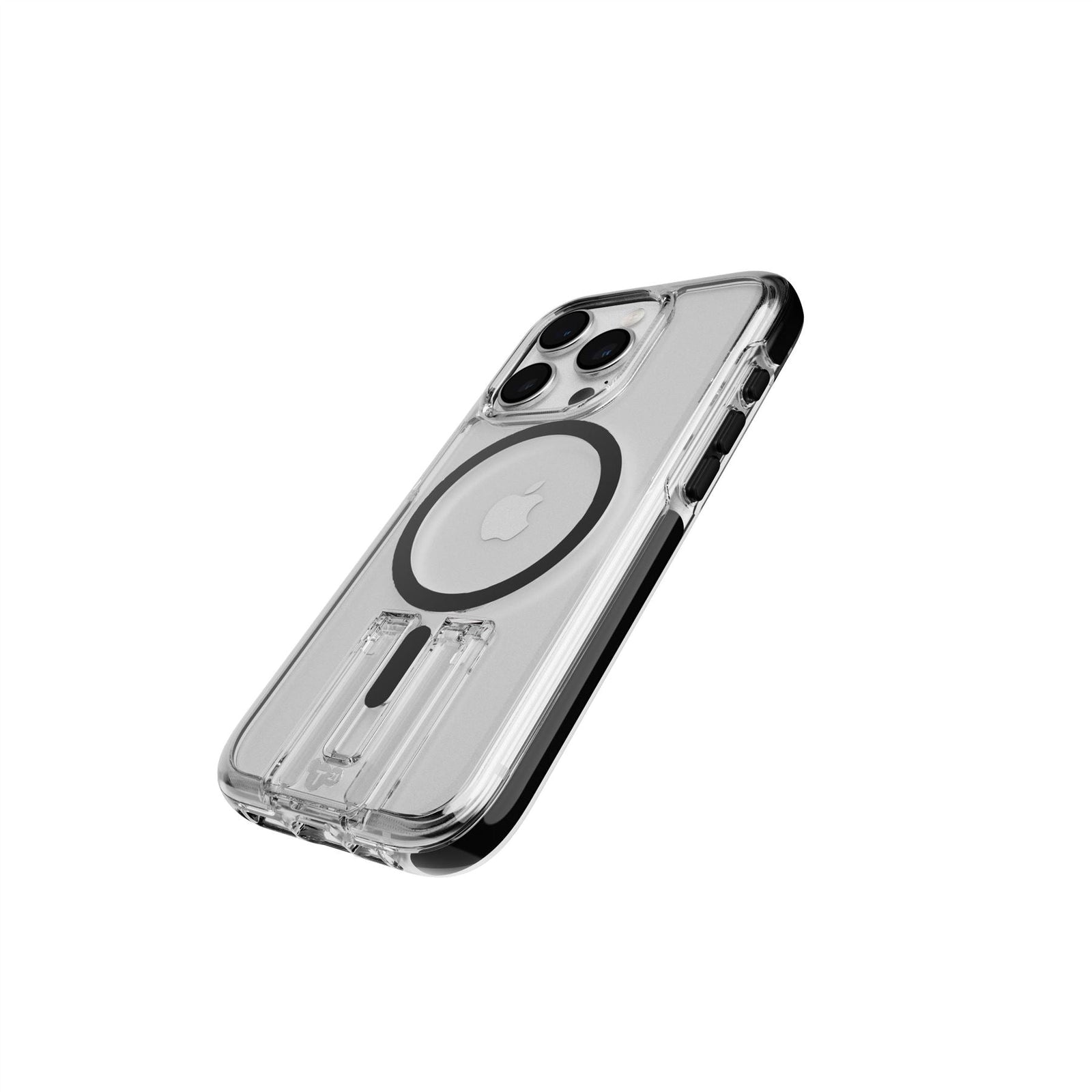 EvoCrystal Kick - Apple iPhone 15 Pro Case MagSafe® Compatible - Clear Black