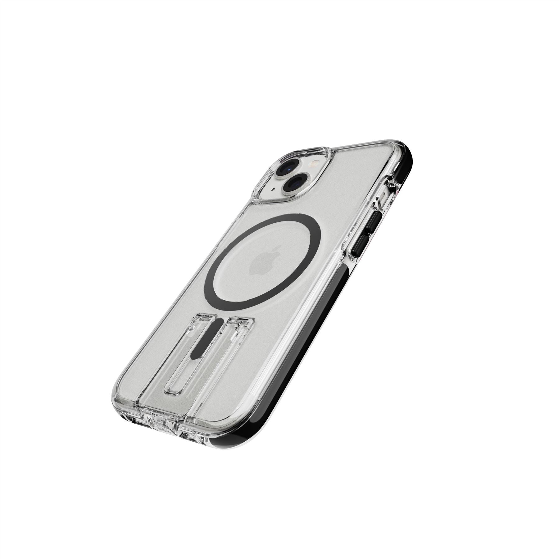 EvoCrystal Kick - Apple iPhone 16e/14 Case MagSafe® Compatible - Clear Black