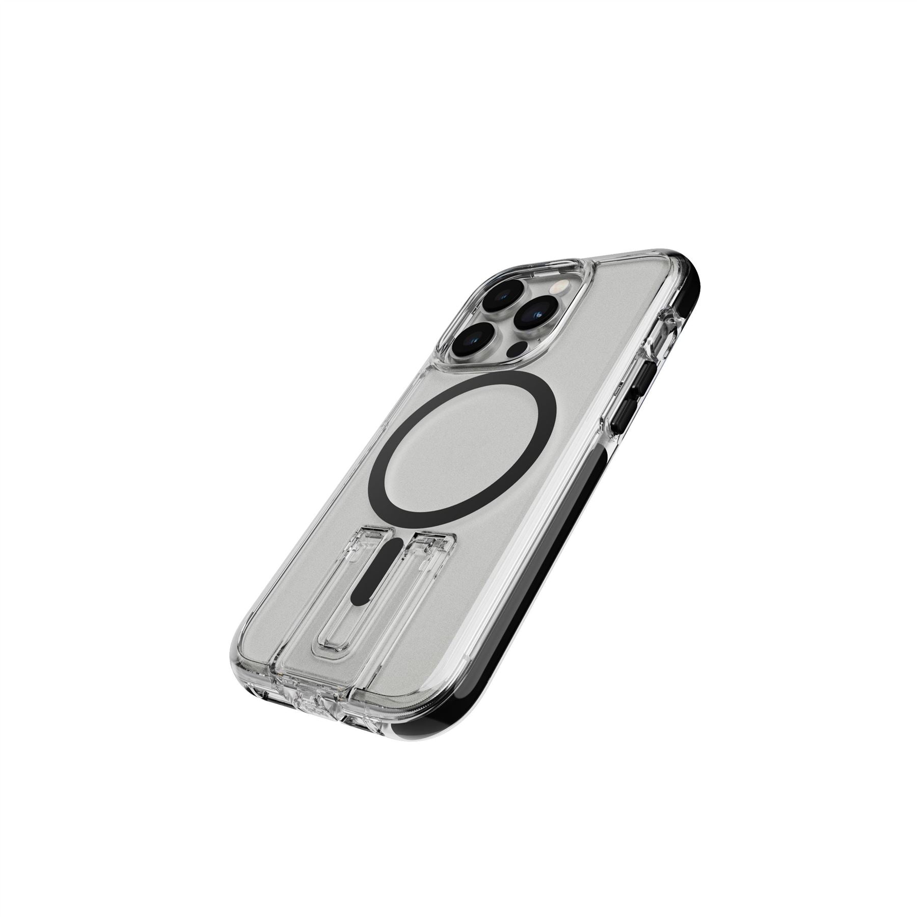 EvoCrystal Kick - Apple iPhone 14 Pro Case MagSafe® Compatible - Clear Black