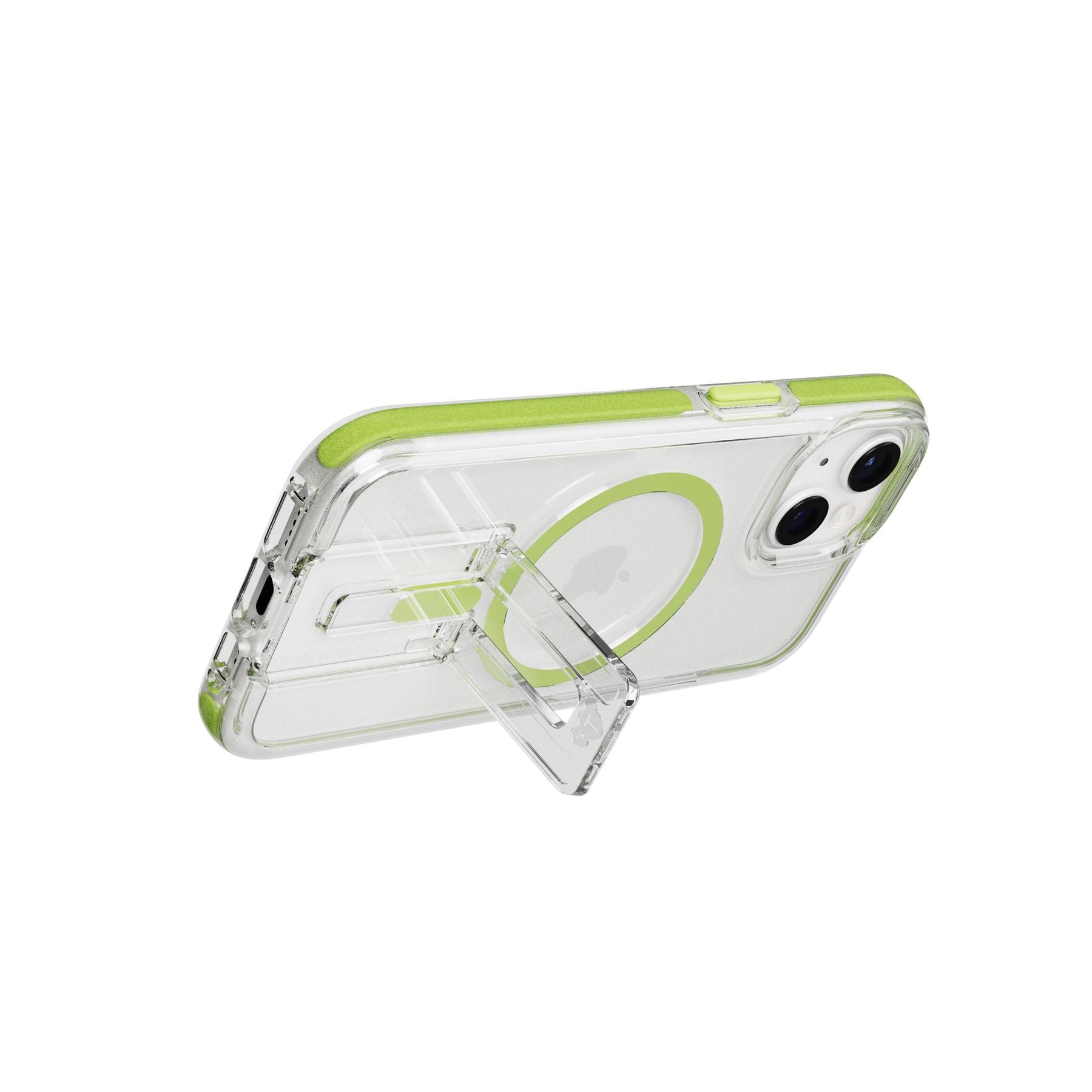 EvoCrystal Kick - Apple iPhone 16e/15 Case MagSafe® Compatible - Lime