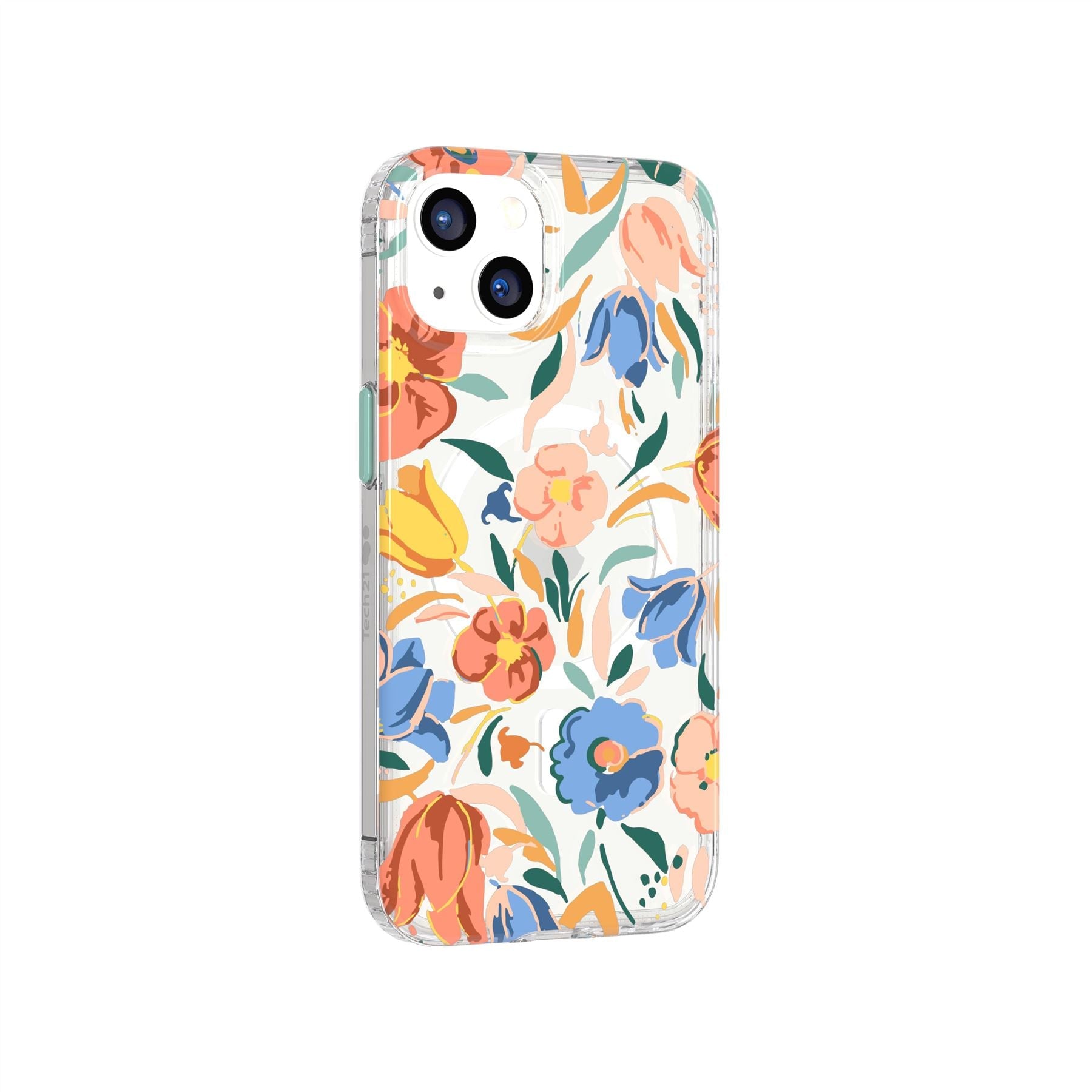 EvoArt - Apple iPhone 13 Case MagSafe® Compatible - Peach Tulip