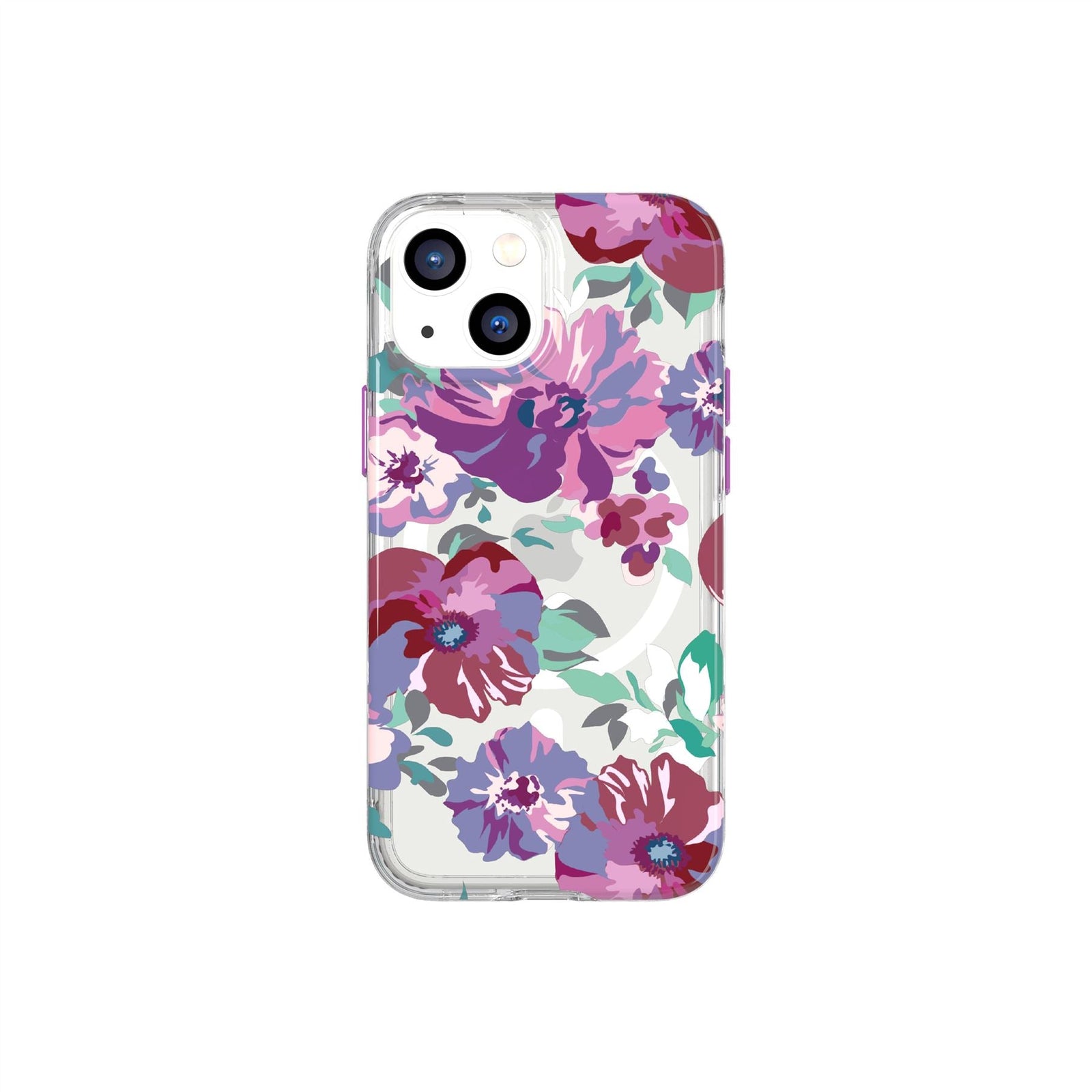 EvoArt - Apple iPhone 13 Mini Case MagSafe® Compatible - Purple Anemone