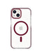 EvoCrystal - Apple iPhone 16e/14 Case MagSafe® Compatible - Burgundy