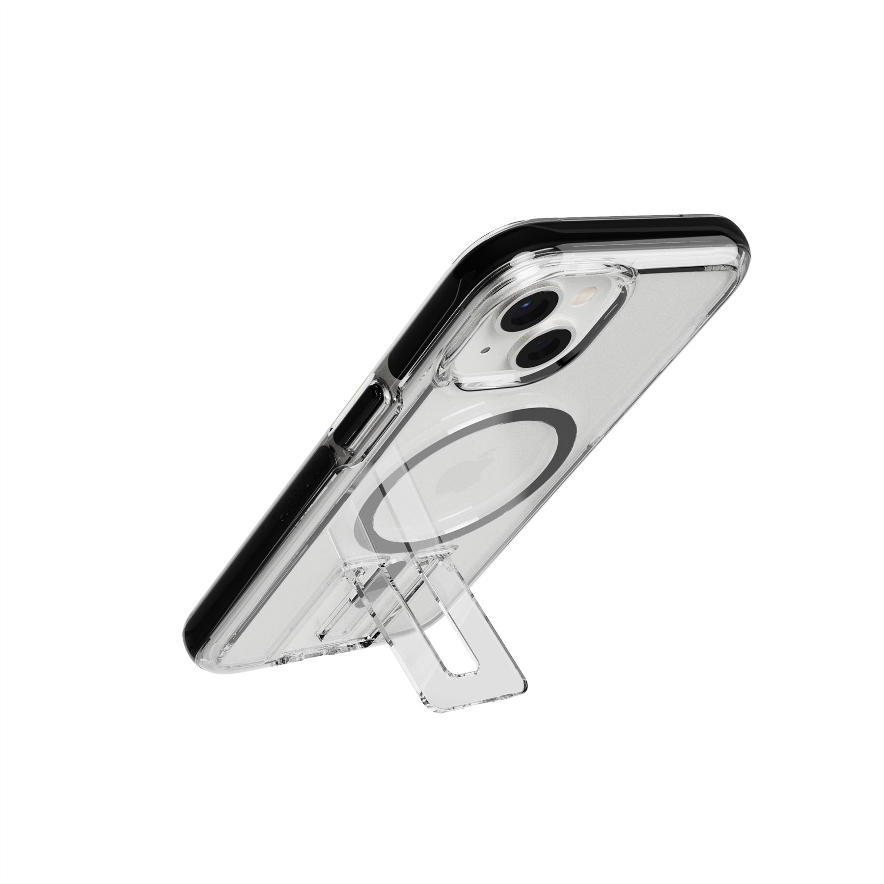 EvoCrystal Kick - Apple iPhone 16e/14 Case MagSafe® Compatible - Clear Black