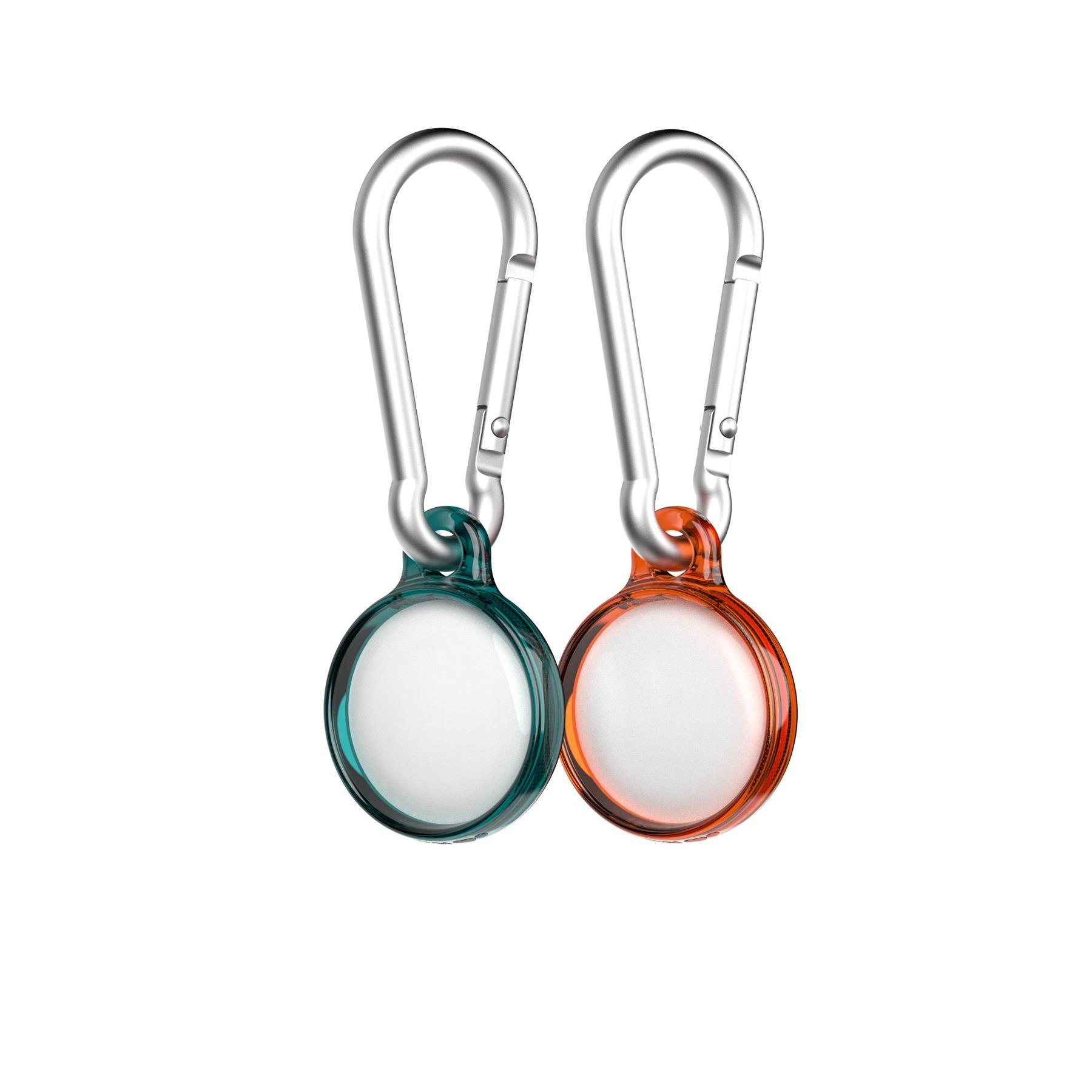 EvoPop - Apple AirTag Case Bundle (x2) - Tangerine and Verdigris