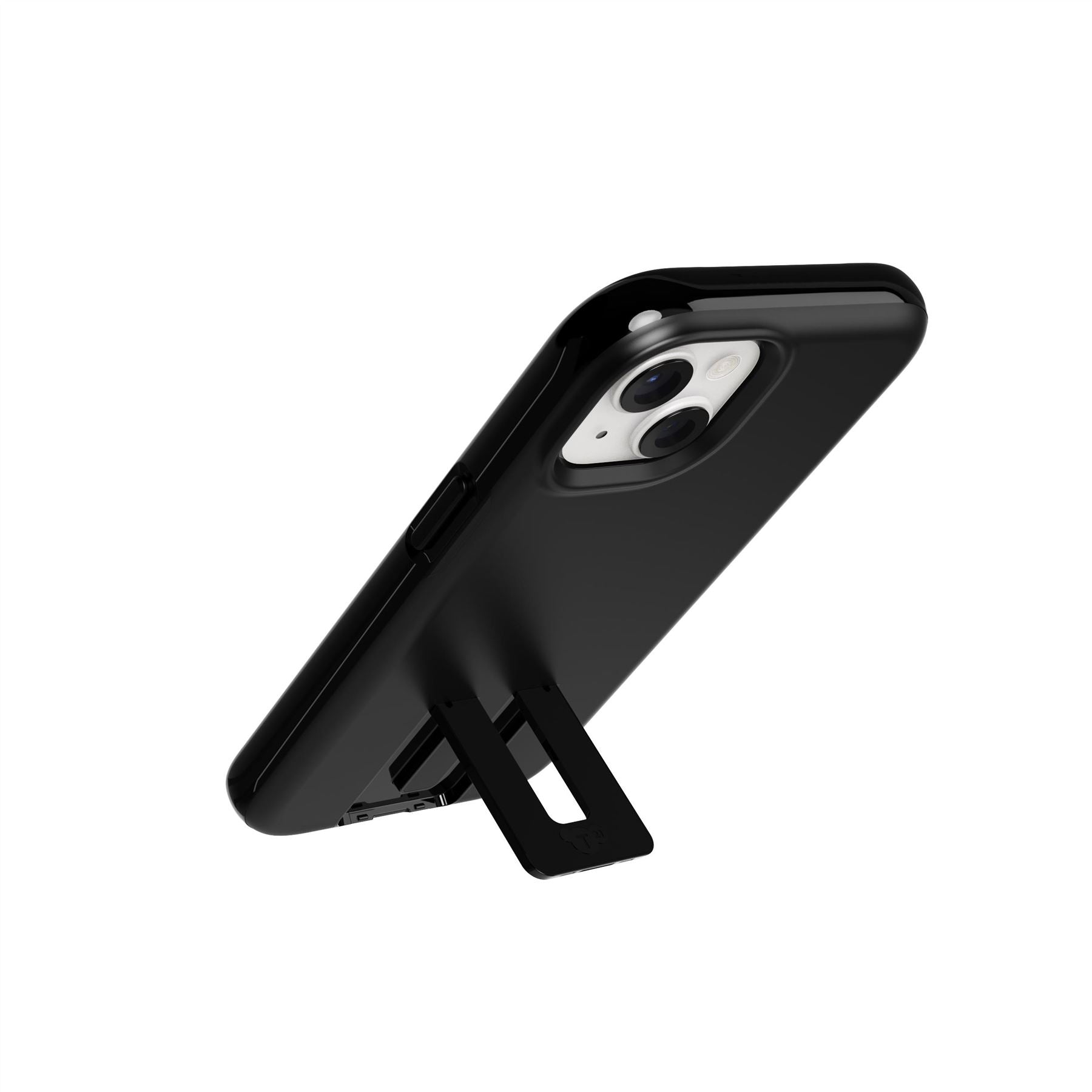 EvoCrystal Kick - Apple iPhone 16e/15 Case MagSafe® Compatible - Obsidian Black