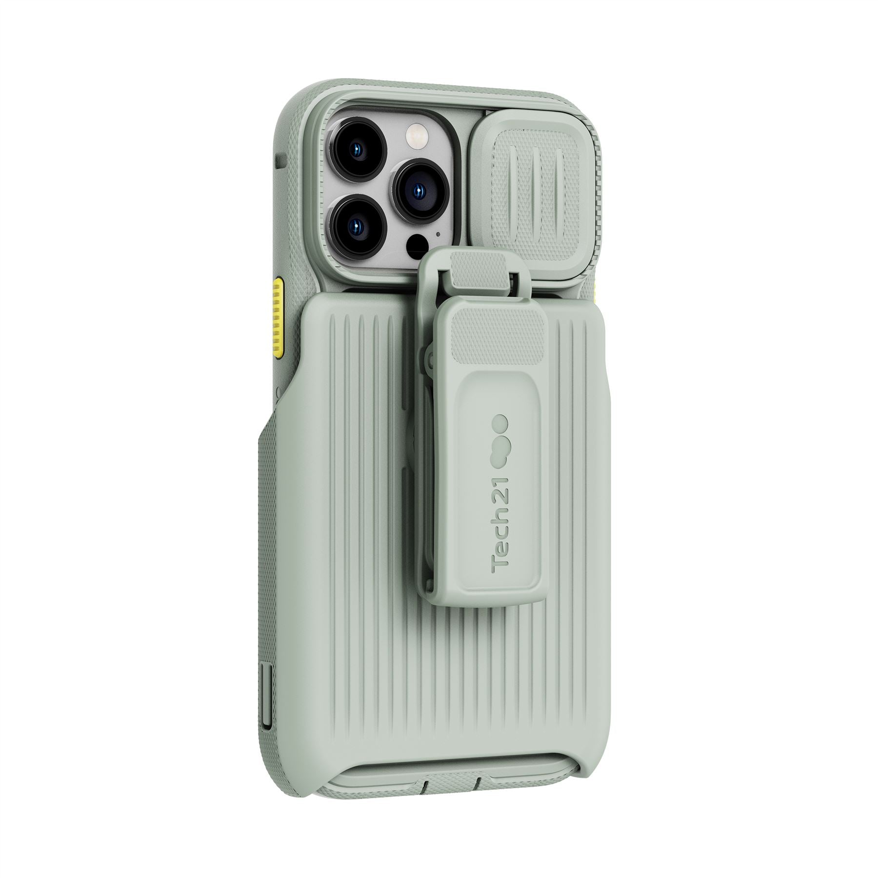 Evo Max - Apple iPhone 13 Pro Max Case with Holster - Khaki Grey