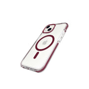 Evo Crystal - Apple iPhone 14 Case MagSafe® Compatible - Burgundy